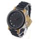 bobobird sofia mens wooden watch black bamboo wood strap analog quartz buy shop uk