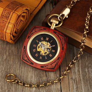 The Lincolnshire Mens Wooden Pocket Watch UK 3